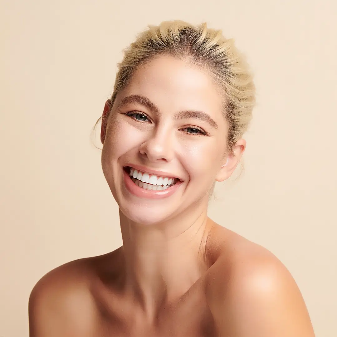 An Image Of A Young Woman Smiling